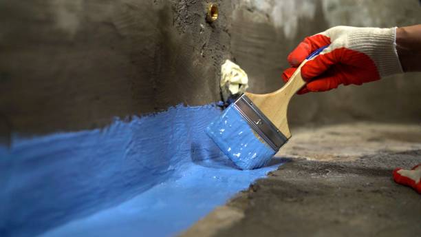 Commercial Waterproofing project at a Dyer, IN business property by SJ Waterproofing Pros